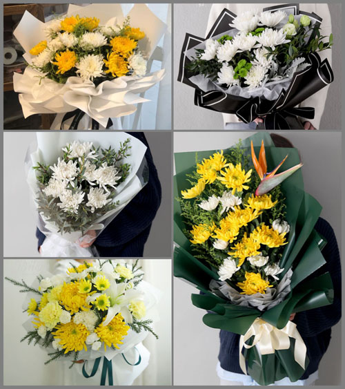 天津南开区鼓楼街道白事花束代送
